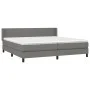Box spring bed with dark gray fabric mattress 200x200 cm by vidaXL, Beds and slatted bases - Ref: Foro24-3129578, Price: 594,...