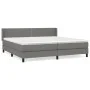 Box spring bed with dark gray fabric mattress 200x200 cm by vidaXL, Beds and slatted bases - Ref: Foro24-3129658, Price: 572,...
