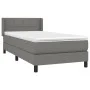 Box spring bed with dark gray fabric mattress 100x200 cm by vidaXL, Beds and slatted bases - Ref: Foro24-3129690, Price: 334,...