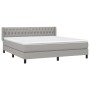 Boxspringbett mit hellgrauer Stoffmatratze 180x200 cm von vidaXL, Betten und Lattenroste - Ref: Foro24-3129969, Preis: 543,54...