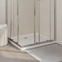 Plato de ducha rectangular blanco ABS 80x90 cm