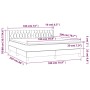Boxspringbett mit hellgrauer Stoffmatratze 180x200 cm von vidaXL, Betten und Lattenroste - Ref: Foro24-3129969, Preis: 543,54...