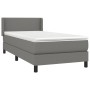 Box spring bed with dark gray fabric mattress 100x200 cm by vidaXL, Beds and slatted bases - Ref: Foro24-3129530, Price: 329,...