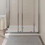 Plato de ducha rectangular blanco ABS 80x90 cm