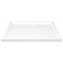 Plato de ducha rectangular blanco ABS 80x90 cm