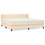 Boxspringbett mit cremefarbener Stoffmatratze 200x200 cm von vidaXL, Betten und Lattenroste - Ref: Foro24-3129582, Preis: 560...