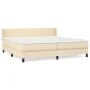 Boxspringbett mit cremefarbener Stoffmatratze 200x200 cm von vidaXL, Betten und Lattenroste - Ref: Foro24-3129582, Preis: 552...