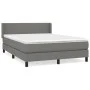 Box spring bed with dark gray fabric mattress 140x200 cm by vidaXL, Beds and slatted bases - Ref: Foro24-3129554, Price: 449,...