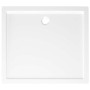 Plato de ducha rectangular blanco ABS 80x90 cm
