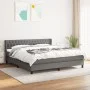 Box spring bed with dark gray fabric mattress 180x200 cm by vidaXL, Beds and slatted bases - Ref: Foro24-3129970, Price: 590,...