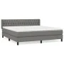 Box spring bed with dark gray fabric mattress 180x200 cm by vidaXL, Beds and slatted bases - Ref: Foro24-3129970, Price: 590,...