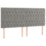 Box spring bed with light gray velvet mattress 200x200 cm by vidaXL, Beds and slatted bases - Ref: Foro24-3129411, Price: 722...