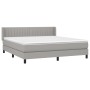 Boxspringbett mit hellgrauer Stoffmatratze 180x200 cm von vidaXL, Betten und Lattenroste - Ref: Foro24-3129889, Preis: 544,56...