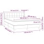 Box spring bed with light gray fabric mattress 140x200 cm by vidaXL, Beds and slatted bases - Ref: Foro24-3129713, Price: 436...