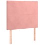 Cama box spring con colchón terciopelo rosa 100x200 cm de vidaXL, Camas y somieres - Ref: Foro24-3129080, Precio: 345,44 €, D...