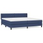 Cama box spring con colchón tela azul 200x200 cm de vidaXL, Camas y somieres - Ref: Foro24-3129983, Precio: 612,73 €, Descuen...
