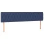 Box spring bed with blue fabric mattress 200x200 cm by vidaXL, Beds and slatted bases - Ref: Foro24-3129983, Price: 599,81 €,...