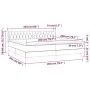 Box spring bed with blue fabric mattress 200x200 cm by vidaXL, Beds and slatted bases - Ref: Foro24-3129983, Price: 599,81 €,...