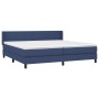 Boxspringbett mit blauer Stoffmatratze 200x200 cm von vidaXL, Betten und Lattenroste - Ref: Foro24-3129583, Preis: 581,82 €, ...