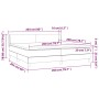Boxspringbett mit blauer Stoffmatratze 200x200 cm von vidaXL, Betten und Lattenroste - Ref: Foro24-3129583, Preis: 581,82 €, ...