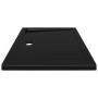 Plato de ducha rectangular negro ABS 70x90 cm