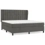 Box spring bed with dark gray velvet mattress 160x200 cm by vidaXL, Beds and slatted bases - Ref: Foro24-3129460, Price: 537,...