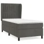 Box spring bed with dark gray velvet mattress 90x200 cm by vidaXL, Beds and slatted bases - Ref: Foro24-3129310, Price: 325,4...