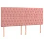 Box spring bed with pink velvet mattress 180x200 cm by vidaXL, Beds and slatted bases - Ref: Foro24-3129410, Price: 617,17 €,...