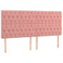 Cama box spring con colchón terciopelo rosa 180x200 cm de vidaXL, Camas y somieres - Ref: Foro24-3129410, Precio: 600,24 €, D...