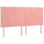 Box spring bed with pink velvet mattress 200x200 cm by vidaXL, Beds and slatted bases - Ref: Foro24-3129116, Price: 600,10 €,...