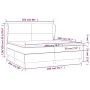 Box spring bed with pink velvet mattress 200x200 cm by vidaXL, Beds and slatted bases - Ref: Foro24-3129116, Price: 600,10 €,...