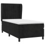 Cama box spring con colchón terciopelo negro 100x200 cm de vidaXL, Camas y somieres - Ref: Foro24-3129317, Precio: 351,37 €, ...
