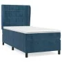 Box spring bed with dark blue velvet mattress 100x200 cm by vidaXL, Beds and slatted bases - Ref: Foro24-3129199, Price: 365,...