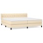 Boxspringbett mit cremefarbener Stoffmatratze 200x200 cm von vidaXL, Betten und Lattenroste - Ref: Foro24-3129982, Preis: 571...