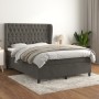 Boxspringbett mit dunkelgrauer Samtmatratze 140x200 cm von vidaXL, Betten und Lattenroste - Ref: Foro24-3129394, Preis: 526,8...