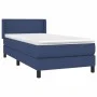 Box spring bed with blue fabric mattress 100x200 cm by vidaXL, Beds and slatted bases - Ref: Foro24-3129535, Price: 329,56 €,...