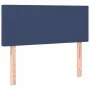 Box spring bed with blue fabric mattress 100x200 cm by vidaXL, Beds and slatted bases - Ref: Foro24-3129535, Price: 329,56 €,...