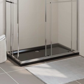 Plato de ducha rectangular negro ABS 70x120 cm