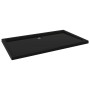 Plato de ducha rectangular negro ABS 70x120 cm