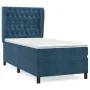 Box spring bed with dark blue velvet mattress 80x200 cm by vidaXL, Beds and slatted bases - Ref: Foro24-3129361, Price: 336,6...