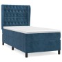 Cama box spring con colchón terciopelo azul oscuro 80x200 cm de vidaXL, Camas y somieres - Ref: Foro24-3129361, Precio: 324,8...