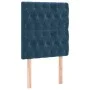 Box spring bed with dark blue velvet mattress 80x200 cm by vidaXL, Beds and slatted bases - Ref: Foro24-3129361, Price: 336,6...