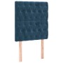 Cama box spring con colchón terciopelo azul oscuro 80x200 cm de vidaXL, Camas y somieres - Ref: Foro24-3129361, Precio: 324,8...