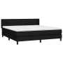 Box spring bed with black fabric mattress 180x200 cm by vidaXL, Beds and slatted bases - Ref: Foro24-3129731, Price: 577,10 €...