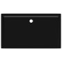 Plato de ducha rectangular negro ABS 70x120 cm