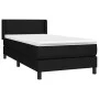 Box spring bed with black fabric mattress 90x200 cm by vidaXL, Beds and slatted bases - Ref: Foro24-3129523, Price: 290,57 €,...