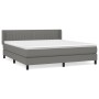 Box spring bed with dark gray fabric mattress 180x200 cm by vidaXL, Beds and slatted bases - Ref: Foro24-3129890, Price: 600,...