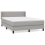 Boxspringbett mit hellgrauer Stoffmatratze 140x190 cm von vidaXL, Betten und Lattenroste - Ref: Foro24-3129545, Preis: 464,64...