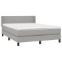 Boxspringbett mit hellgrauer Stoffmatratze 140x190 cm von vidaXL, Betten und Lattenroste - Ref: Foro24-3129545, Preis: 464,64...