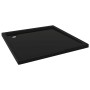 Plato de ducha cuadrado de ABS negro 80x80 cm